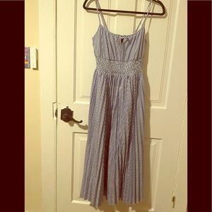 Jcrew pinstripe midi summer dress size 2/small